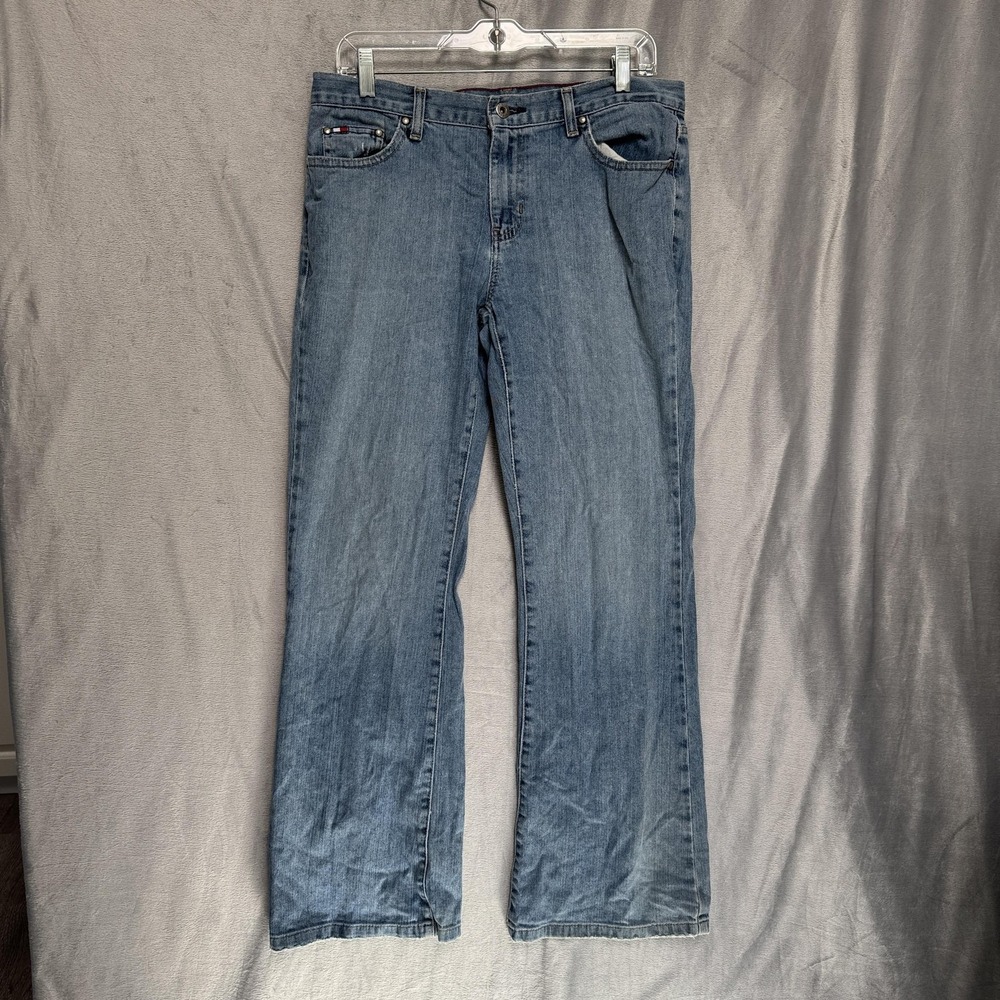 Vintage‎ Tommy Hilfiger Jeans Womens 10 Blue Low Rise Flare Stretch Y2K 2000s